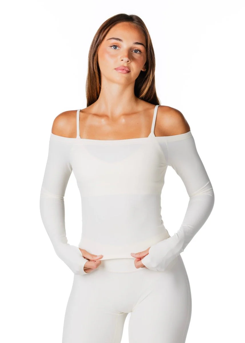 Core Capsule Off The Shoulder Top - Cream